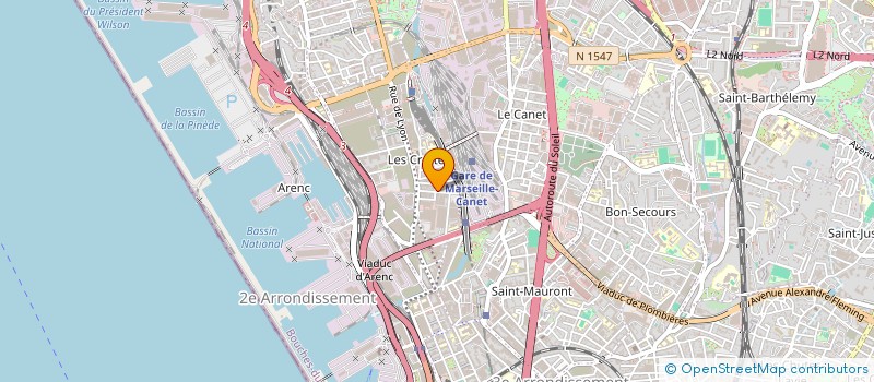 localisation de l'entreprise STATION TECHNIQUE LES FRERES à MARSEILLE