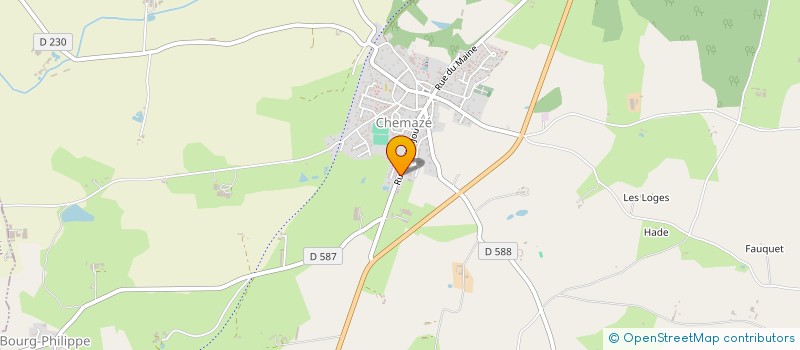 localisation de l'entreprise STATION TECHNIQUE RAMONAGE BOIS PELLET  CHEMAZE