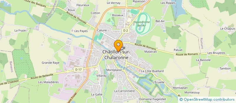 localisation de l'entreprise STATION TECHNIQUE VIDEO MALLET à CHATILLON-SUR-CHALARONNE