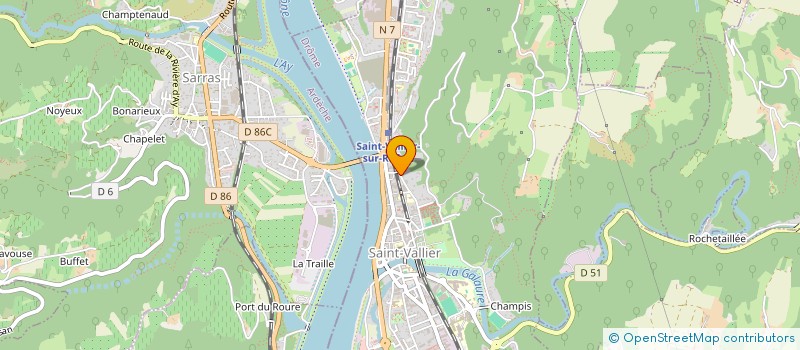 localisation de l'entreprise STATION V  SAINT-VALLIER