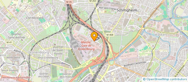 localisation de l'entreprise STATIONNEMENT SUR VOIRIE à STRASBOURG