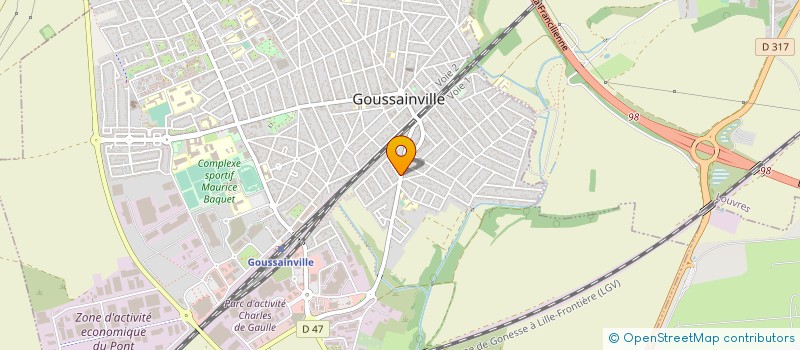 localisation de l'entreprise STATISTIQUES ET SERVICES PHARMACEUTIQUES  GOUSSAINVILLE