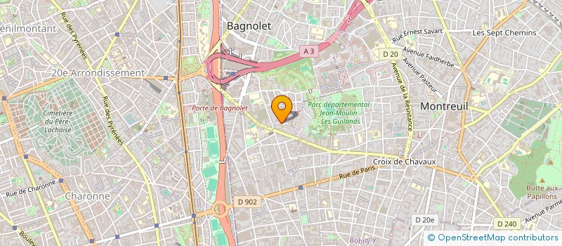 localisation de l'entreprise STATS à BAGNOLET