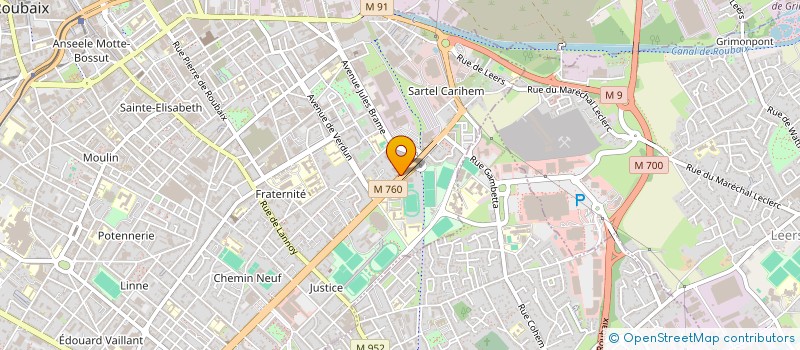 localisation de l'entreprise STATUTS DES ARTS CULINAIRES 2  ROUBAIX