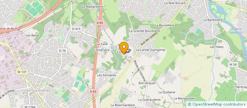 localisation de l'entreprise STAUB FRANCE à LES SORINIERES