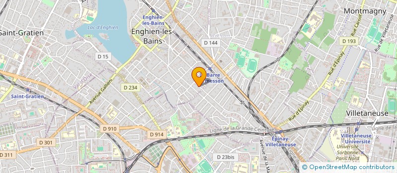 localisation de l'entreprise STAV à ENGHIEN-LES-BAINS
