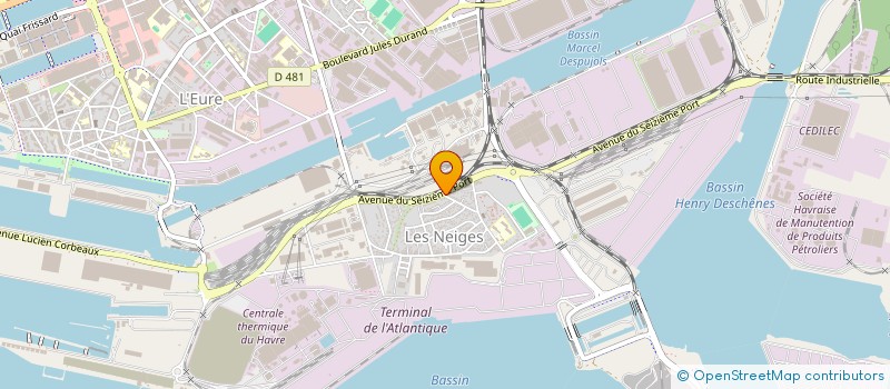 localisation de l'entreprise STAV à LE HAVRE