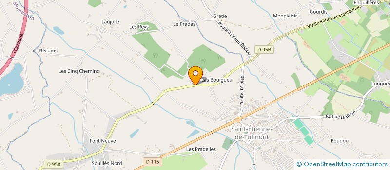 localisation de l'entreprise STAV  SAINT-ETIENNE-DE-TULMONT