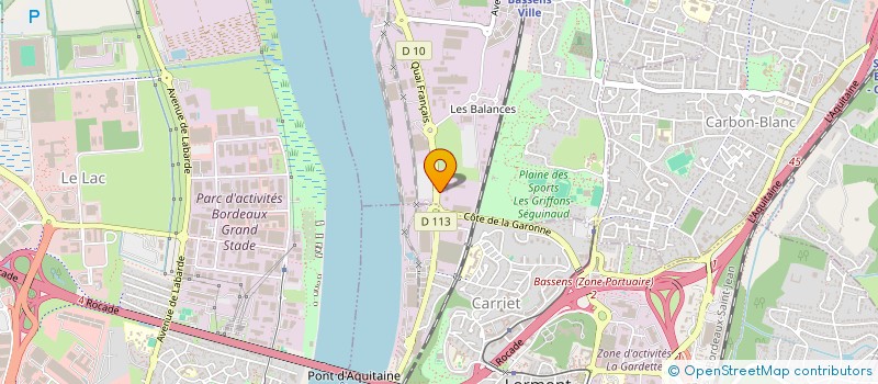 localisation de l'entreprise STAVI AQUITAINE à BASSENS