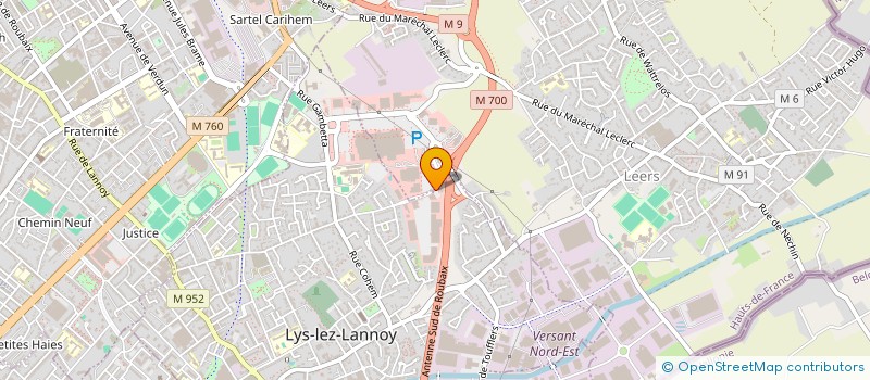 localisation de l'entreprise STAVIRO à LYS-LEZ-LANNOY
