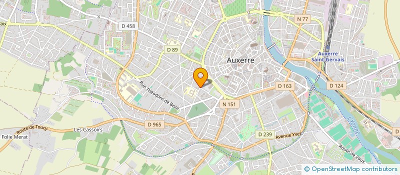 localisation de l'entreprise STAX à AUXERRE