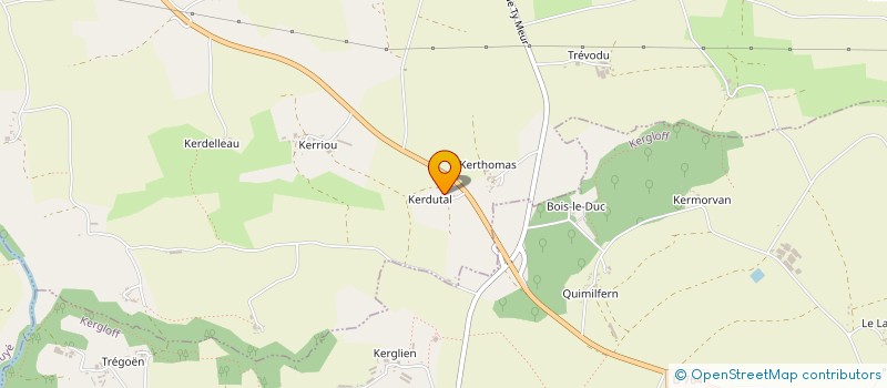 localisation de l'entreprise STAX  POULLAOUEN