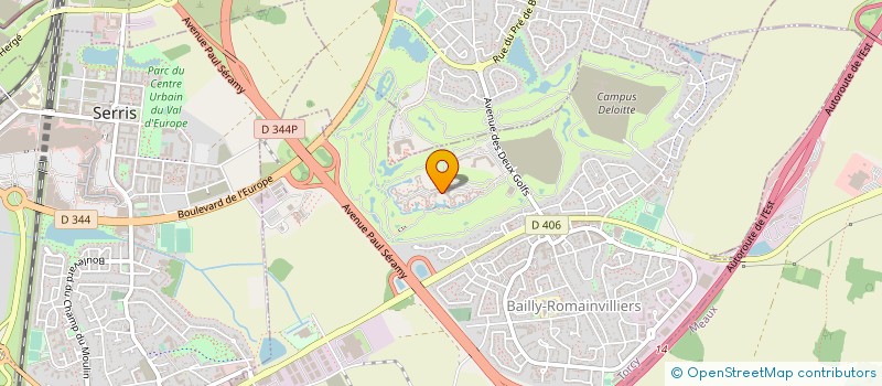 localisation de l'entreprise STAYCITY PARIS MARNE LA VALLEE  BAILLY-ROMAINVILLIERS