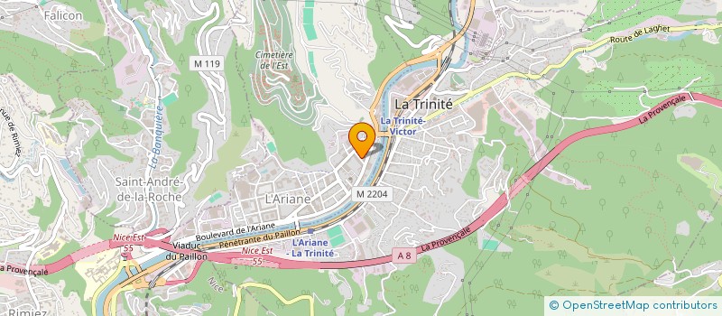 localisation de l'entreprise STAYS ET TOURS à NICE