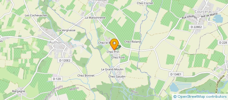 localisation de l'entreprise STB 17 à AUJAC