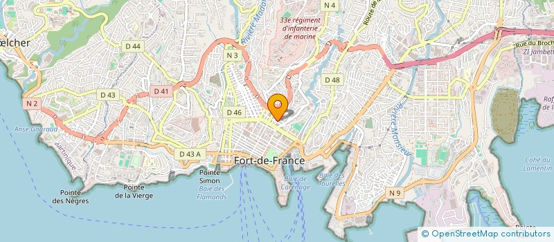localisation de l'entreprise STB à FORT-DE-FRANCE