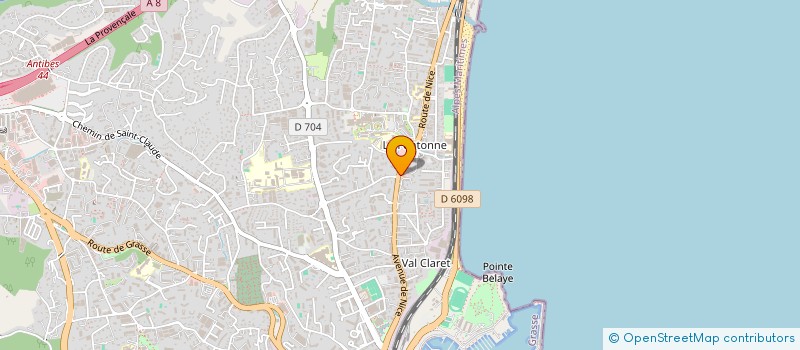 localisation de l'entreprise STB à ANTIBES