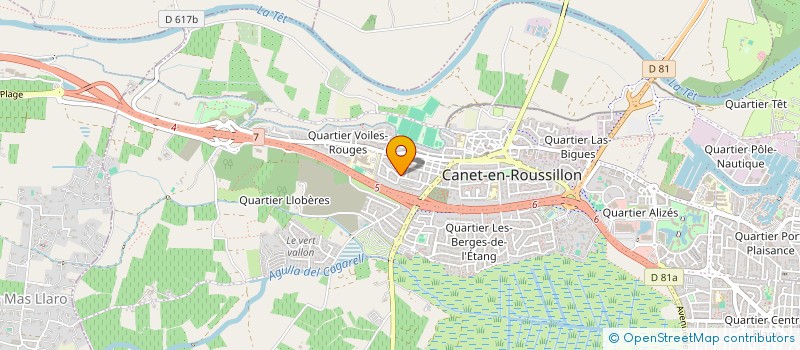 localisation de l'entreprise STB à CANET-EN-ROUSSILLON