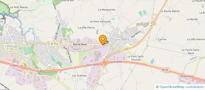 localisation de l'entreprise STB  HILLION