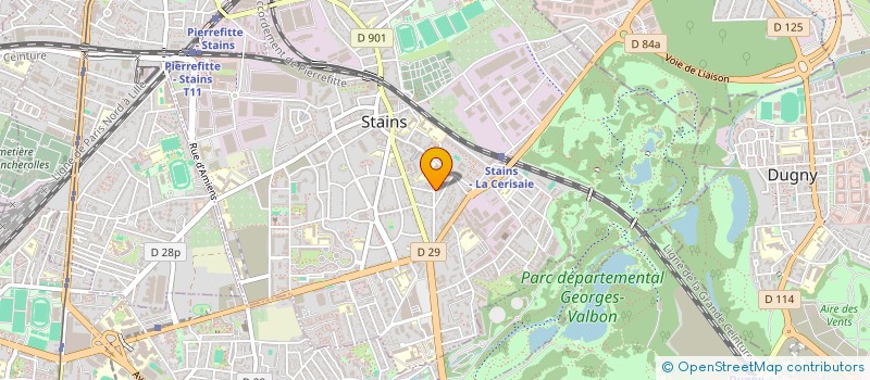 localisation de l'entreprise STB à STAINS