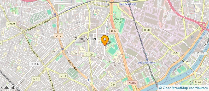 localisation de l'entreprise STB à GENNEVILLIERS