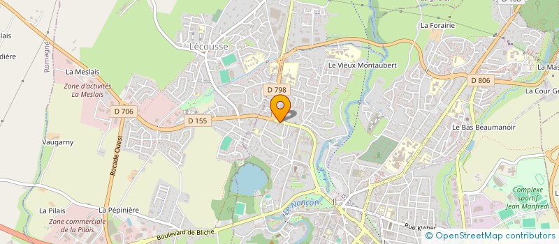 localisation de l'entreprise STB  FOUGERES