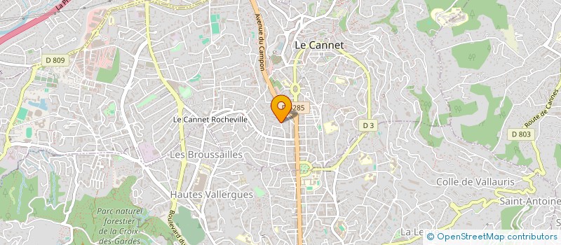 localisation de l'entreprise STB AZUR à LE CANNET