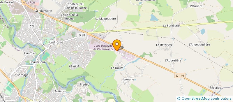 localisation de l'entreprise STB IMMO  GETIGNE