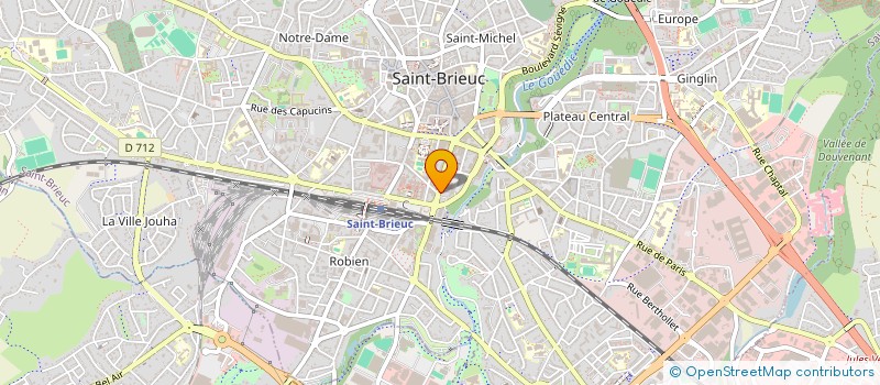 localisation de l'entreprise STB INTERIM à SAINT-BRIEUC