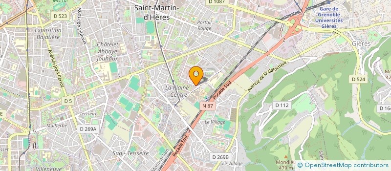 localisation de l'entreprise STBA à SAINT-MARTIN-D'HERES