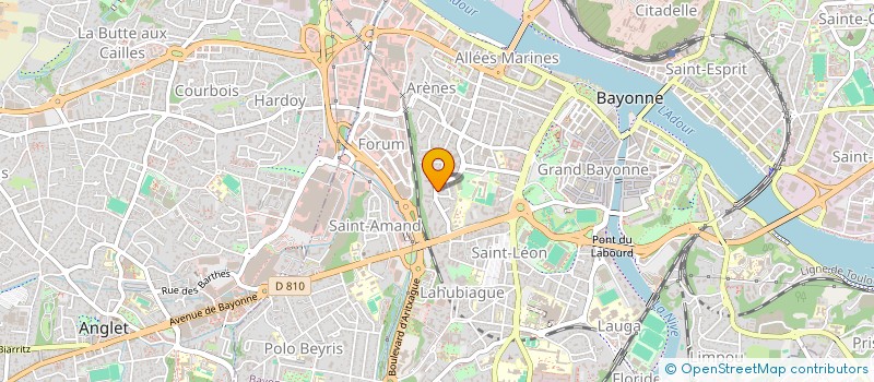 localisation de l'entreprise STBAM à BAYONNE