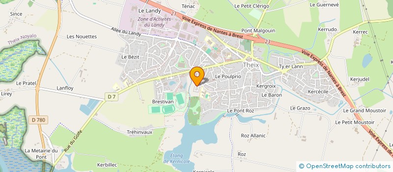 localisation de l'entreprise STBE à THEIX-NOYALO