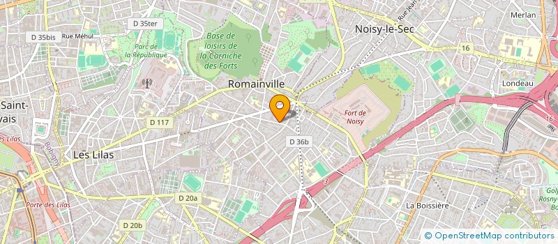 localisation de l'entreprise STBG à ROMAINVILLE