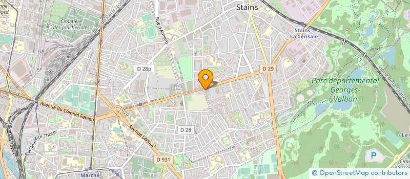 localisation de l'entreprise STBN à STAINS