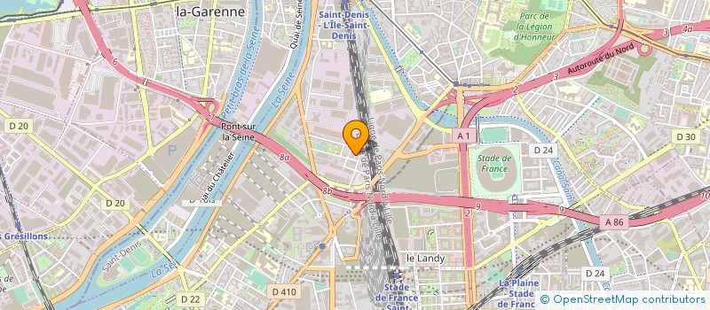 localisation de l'entreprise STBP à SAINT-DENIS