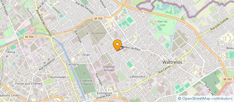 localisation de l'entreprise STBR à WATTRELOS