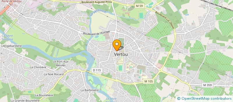 localisation de l'entreprise STBR  VERTOU