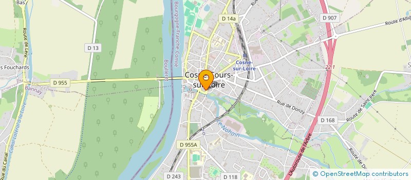 localisation de l'entreprise STBS à COSNE-COURS-SUR-LOIRE