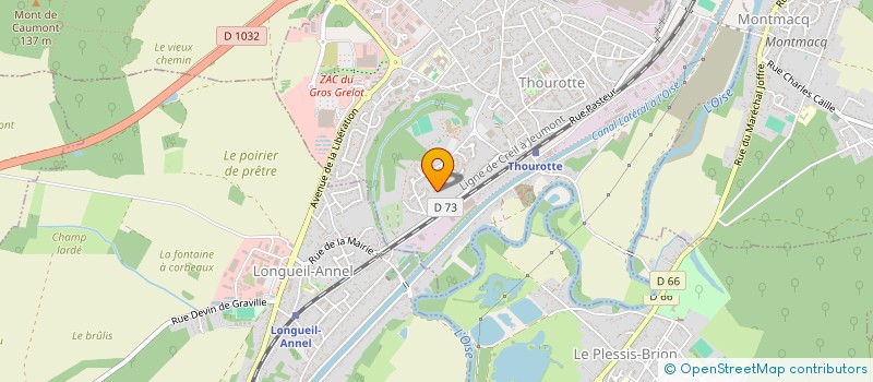 localisation de l'entreprise STBS  THOUROTTE