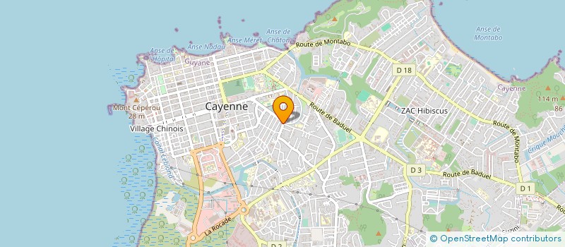 localisation de l'entreprise STBTP à CAYENNE