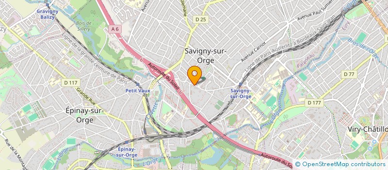 localisation de l'entreprise STBTP à SAVIGNY-SUR-ORGE