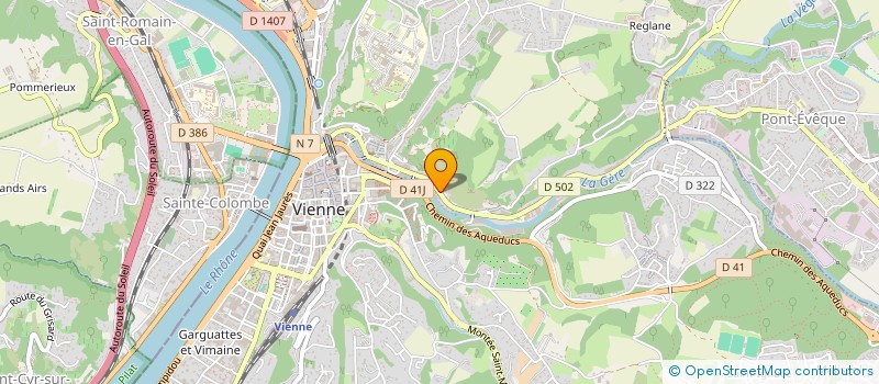 localisation de l'entreprise STC  VIENNE