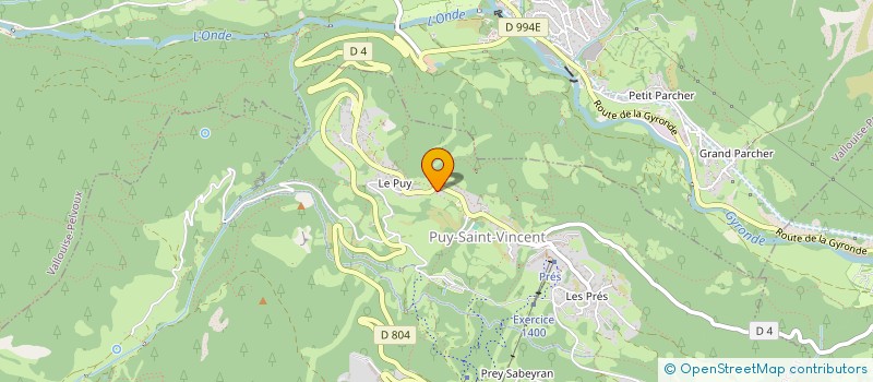 localisation de l'entreprise STC  VALLOUISE-PELVOUX