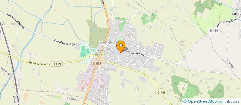 localisation de l'entreprise STC  MONTELIER