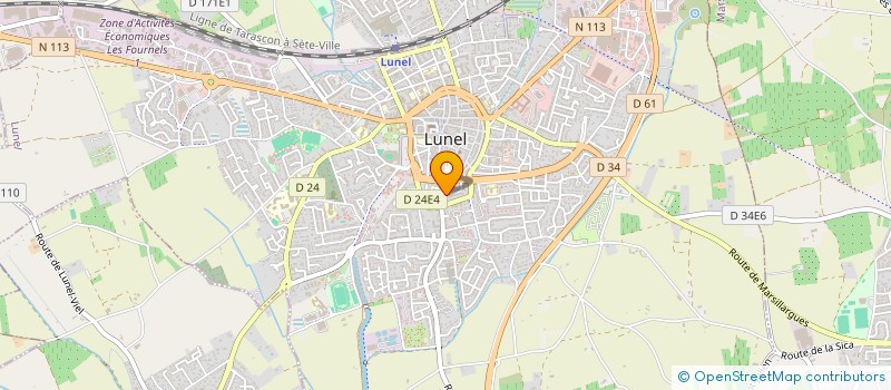 localisation de l'entreprise STC  LUNEL