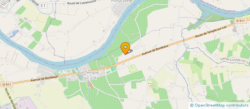 localisation de l'entreprise STC  LE TEMPLE-SUR-LOT