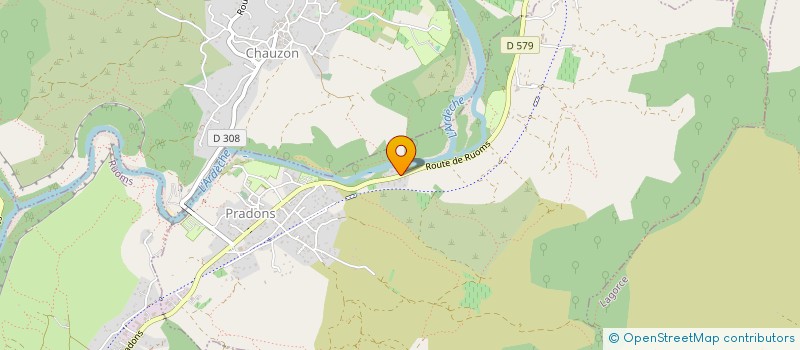 localisation de l'entreprise STC  PRADONS