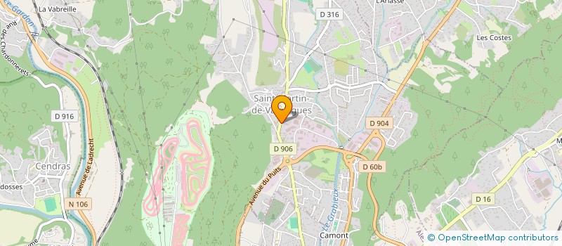 localisation de l'entreprise STC CARROSSERIE  SAINT-MARTIN-DE-VALGALGUES