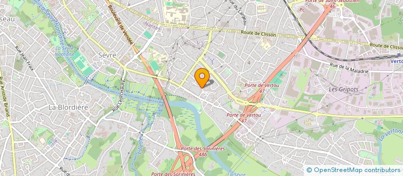 localisation de l'entreprise STC CLOISONS  VERTOU