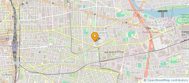 localisation de l'entreprise STC RH à VILLEURBANNE